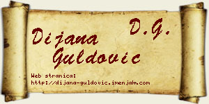 Dijana Guldović vizit kartica